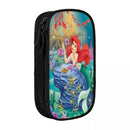 Ljojo Little Mermaid Pencil Case - Big Capacity Pen Holder Bag for School Supplies