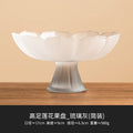 Ljojo Lotus Fruit Plate: Pink Nut Refreshment Plate for Living Room Coffee Table