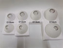 Ljojo Matte White Glass Lamp Shade for E27 E14 Threaded Socket