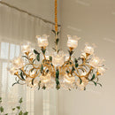 French Retro Living Room Crystal Pendant Light by Ljojo - Luxury Designer Cream Style Glass Crystal Light
