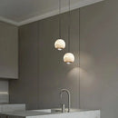 Ljojo Marble LED Pendant Lights - Modern Luxury Chandeliers for Kitchen Island & Bedside