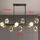 Ljojo Luxury Crystal Living Room Chandelier Modern Bedroom Pendant Lamp Ceiling Light