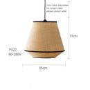 Ljojo Modern Retro Wicker Rattan Pendant Lights for Restaurant Chandelier Home Decoration