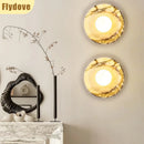 Ljojo Marble White Glass Ball LED Wall Lamp for Luxury Home Decor