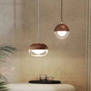 Modern LED Wood Glass Pendant Light for Bedroom, Restaurant, Bar - Ljojo