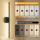 Ljojo 3CCT Wireless LED Wall Sconce with Touch Switch ON/OFF