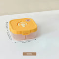 Ljojo Divided Lunch Box: Leakproof Portable Container for Salad, Fruit, and Bento