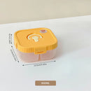 Ljojo Divided Lunch Box: Leakproof Portable Container for Salad, Fruit, and Bento