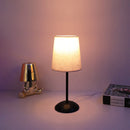 Fabric Table Lamp Warm Light LED Modern Minimalist Home Decor Ljojo Aesthetically Pleasing Lighting