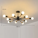 220V 110v Modern LED Ceiling Lights with E27 Bulb Lampshades by Ljojo Wood Livingroom Bedroom Surface Mounted