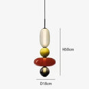 Modern Colorful Glass Pendant Chandelier Light for Loft Living Room - Ljojo