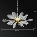 French Flower Light Luxury Living Room Platinum Crystal Chandelier by Ljojo - New Beautiful Leaf Chandelier