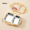 Ljojo Stainless Steel Lunch Box with Compartments - Large Capacity Bento Box