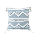 Bohemian Pink Geometric Tassel Throw Pillow Cover for Living Room Sofa by Ljojo