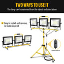 Ljojo™ LED Flood Light 300W Work Light on Adjustable Tripod Stand IP66