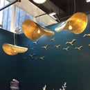 Ljojo Lotus Leaf Pendant Lamp Chandelier for Living Room & Restaurant