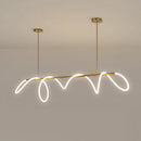 Ljojo Long Hose Led Chandelier Modern Dining Table Kitchen Nordic Pendant Lamp Fixture
