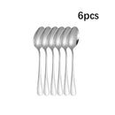 Ljojo 30-Piece Stainless Steel Tableware Set for Hotel and Dining