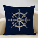 Ljojo Marine Cotton Fish Cushion Cover 45x45CM Square Home Decor Pillow Case