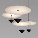 Ljojo LED Pendant Light Conical Art Deco Luminaire Suspension Warm Adjustable Height