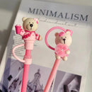 Kawaii Bear Silicone Straw Toppers by Ljojo: Cute Straw Caps for 7-8mm Straws