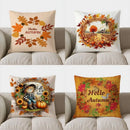 Autumn Pumpkins Decorative Throw Pillow Cover by Ljojo - for Sofa, Bedroom, Car