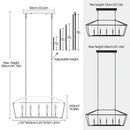American Vintage Design LED Pendant Light Chandeliers Metal Island Bar Hanging Lamps by Ljojo