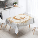 Elegant Ramadan Calligraphy Tablecloth for Eid Décor by Ljojo
