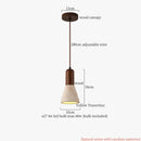 Japanese Wabi-sabi LED Stone Pendant Light for Home Decor | Square Columnar Shape Chandelier