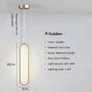 LED Pendant Chandelier Modern Minimalist for Bedroom Living Room Gold Black by Ljojo