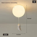 Polar Bear Cartoon Pendant Chandelier LED Lamp for Kids Room by Ljojo