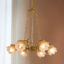 French Angel Copper Hanging Lamp Medieval Retro Style Chandelier for Dining Room by Ljojo