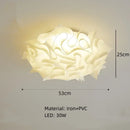 Nordic Cream Acrylic LED Pendant Lights Chandeliers for Master Bedroom by Ljojo