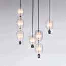 Modern Luxury Glass LED Pendant Chandelier Lamps by Ljojo for Home Decor Lighting