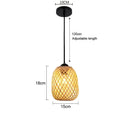 Natural Wicker Rattan Pendant Light Hand Knit Braided Ceiling Lamp by Ljojo
