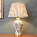 Ljojo American Style Bedside Lamp with Painted Patterns for Home Decoration
