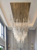 Ljojo Luxury Crystal LED Chandelier for Living Room Custom Hanging Lamps