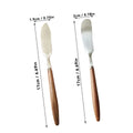 Ljojo Stainless Steel Butter Knife with Wooden Handle - Kitchen Baking Tools