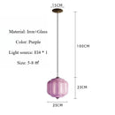 French Retro Pendant Glass Chandelier LED Artistic Lighting Fixture for Bedroom by Ljojo