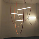 Ljojo LED Chandelier Pendant Lamp Design for Dining Room - Dimmable, Leather Belt Collection