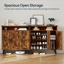 Ljojo™ 3-Door Shoe Cabinet: Entryway Storage Organizer, 39.4" Tall Freestanding