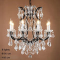 European Crystal Chandelier E14 Retro Loft Living Room Candle Lighting by Ljojo