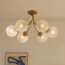LED Copper Glass Ball Pendant Light for Living Room Dining Bedroom - Ljojo