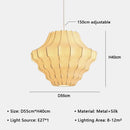 Modern Minimalist Retro Rattan Pumpkin LED Pendant Lights Chandeliers for Home Decoration by Ljojo