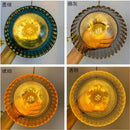 Ljojo Modern Amber Green Glass Pendant Lights for Kitchen Dining Room Decor