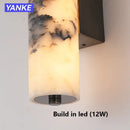 Black Marble Wall Lamp Modern Italian Luxury Sconce Living Room Hallway Decor by Ljojo
