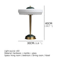 Ljojo Marble Table Lamp: Elegant LED Desk Light for Home Decor & Bedroom