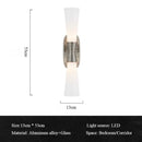 Ljojo Luxury Gold Silver Wall Sconce Glass Mirror Light