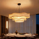 Ljojo Medieval Style Retro Linen Fabric E27 Pendant Lights For Living Room Décor
