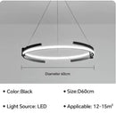 Ljojo LED Round Chandelier for Home Decor in Living Room, Dining Room - Simple Design